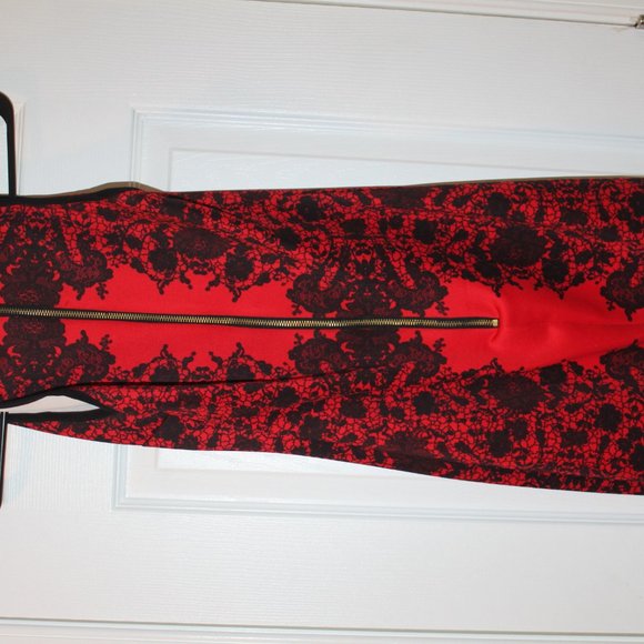 RED/BLACK DRESS - Picture 2 of 3